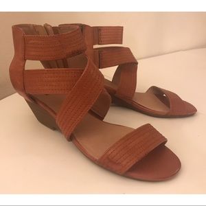 Miz Mooz Dayna Leather Wedge Sandals